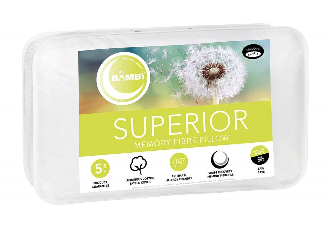 Bambi Superior Memory Microfiber Pillow