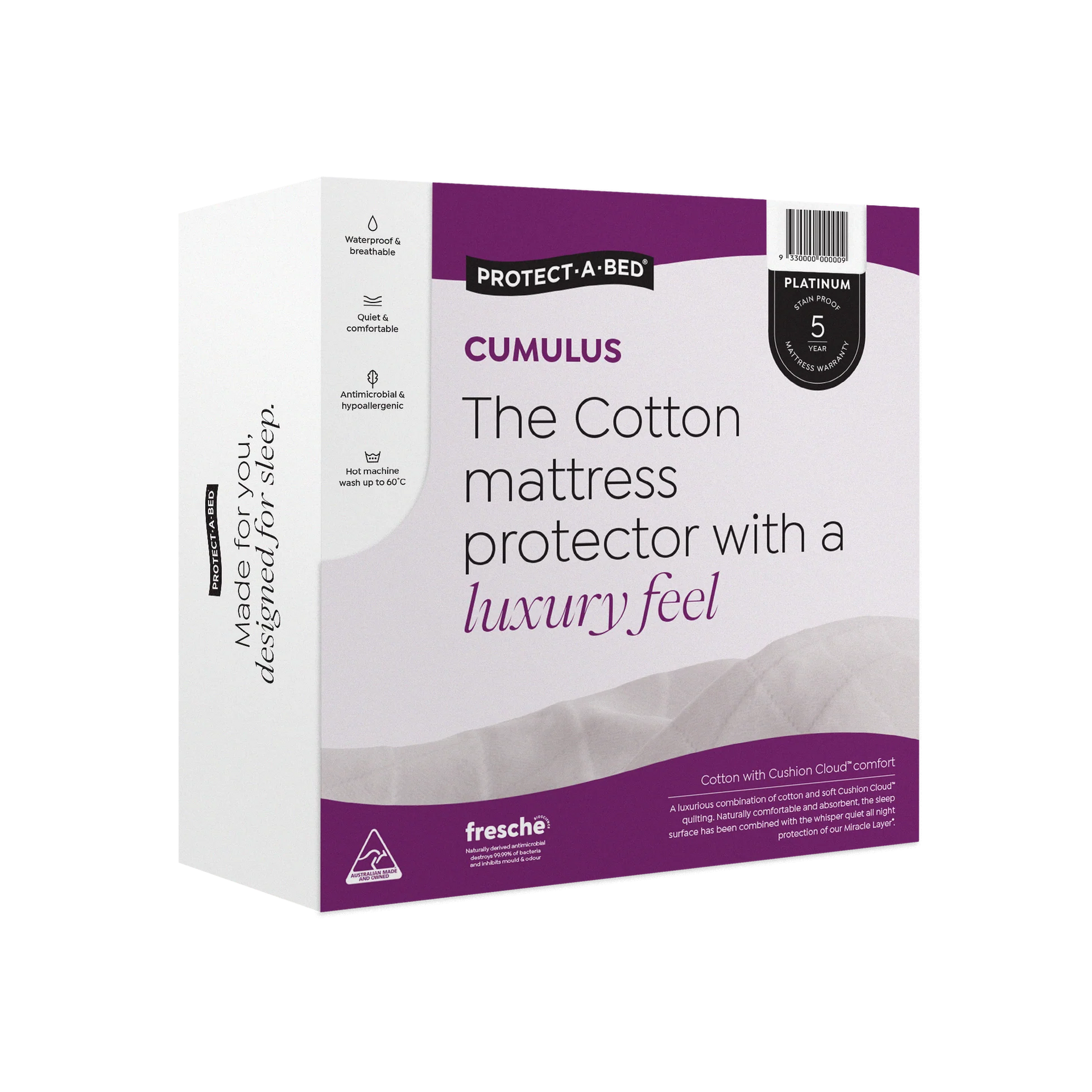 Protect-A-Bed Cumulus Cotton Jacquard Mattress and Pillow Protector